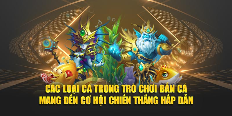 Các loại cá trong trò chơi bắn cá mang đến cơ hội chiến thắng hấp dẫn